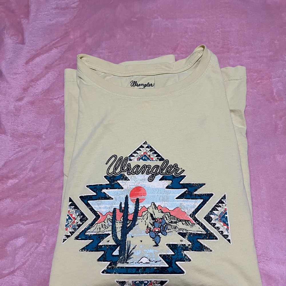 Wrangler XXL Women’s Short Sleeve Western Graphic T-Shirt with Cactus